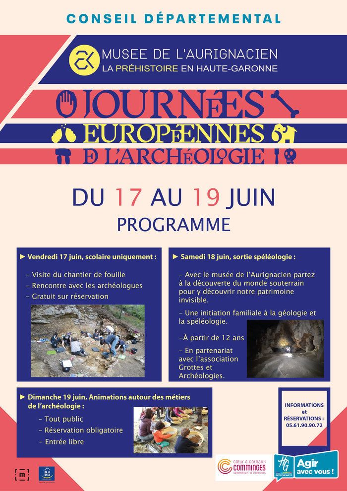 Du vendredi 17 au dimanche 19, aura lieux la 12ème édition des JEA. Le Musée de l'Aurignacien est heureux de participer à cet évènement européen.