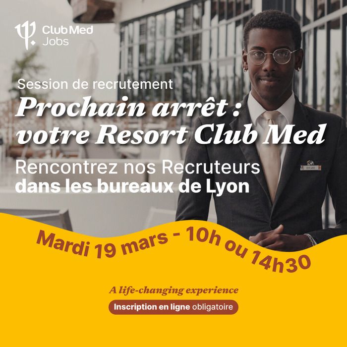 Présentation de nos 120 métiers et job dating avec notre équipe de recruteurs