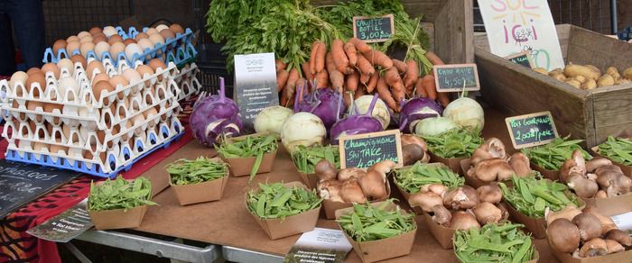 Lokaler Bio-Markt: Honig, Obst, Gemüse, Kunsthandwerk...