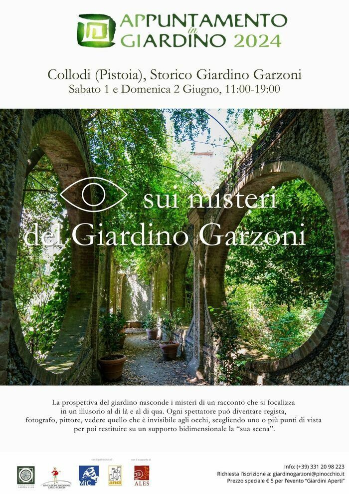 A special telescope will make us discover the secret that hides the anamorphic mask of the Garzoni garden, telescope to which you can hook your smartphone to capture the image...