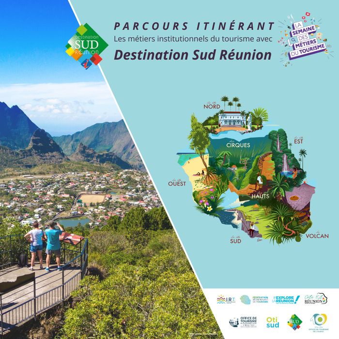 Coup de projecteur sur les métiers institutionnels du tourisme et particulièrement en Office de Tourisme avec Destination Sud Réunion, le jeudi 21 Mars 2024.