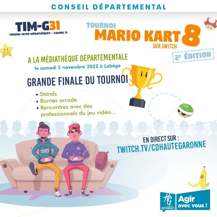 Tournoi Mario Kart en médiathèques : soyez dans le game !