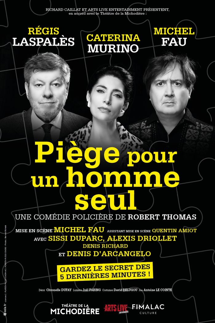 Ne manquez pas cette comédie policière captivante avec Régis Laspalès, Caterina Murino et Michel Fau.