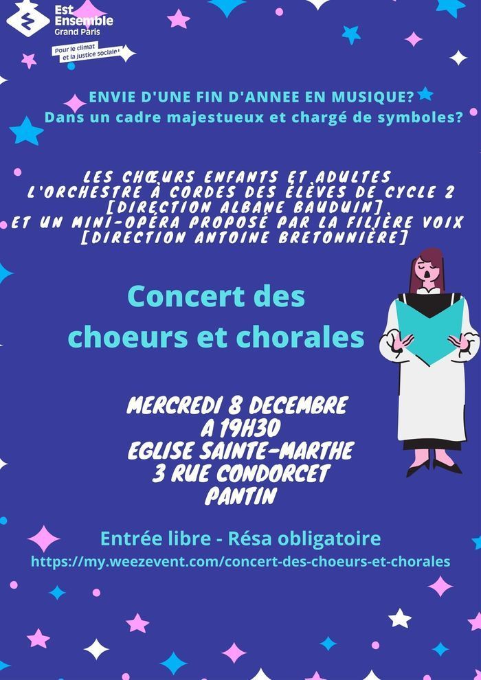 Concert de fin d'année des chœurs et chorales du Conservatoire de Pantin!