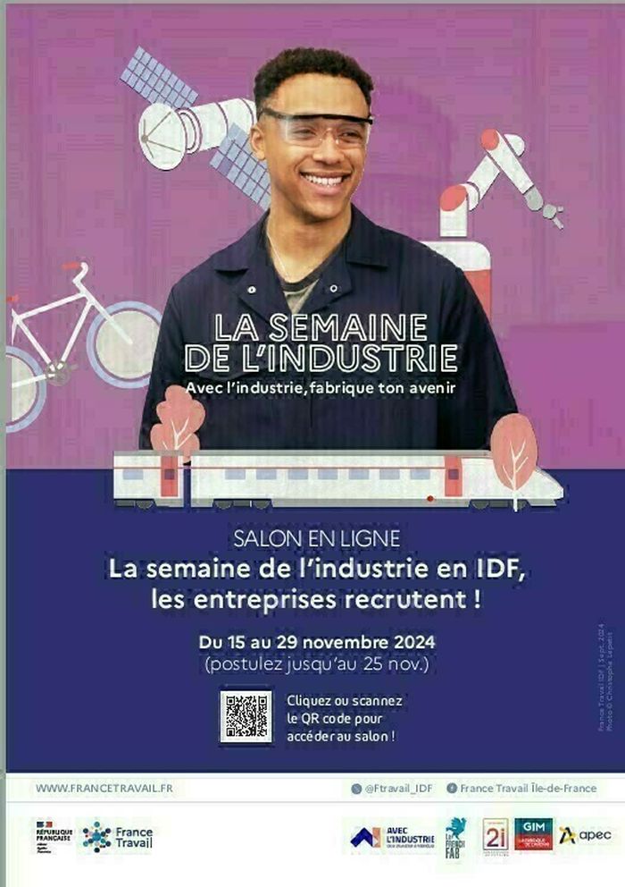 Salon digital: Semaine de l’industrie en IDF, les entreprises recrutent !