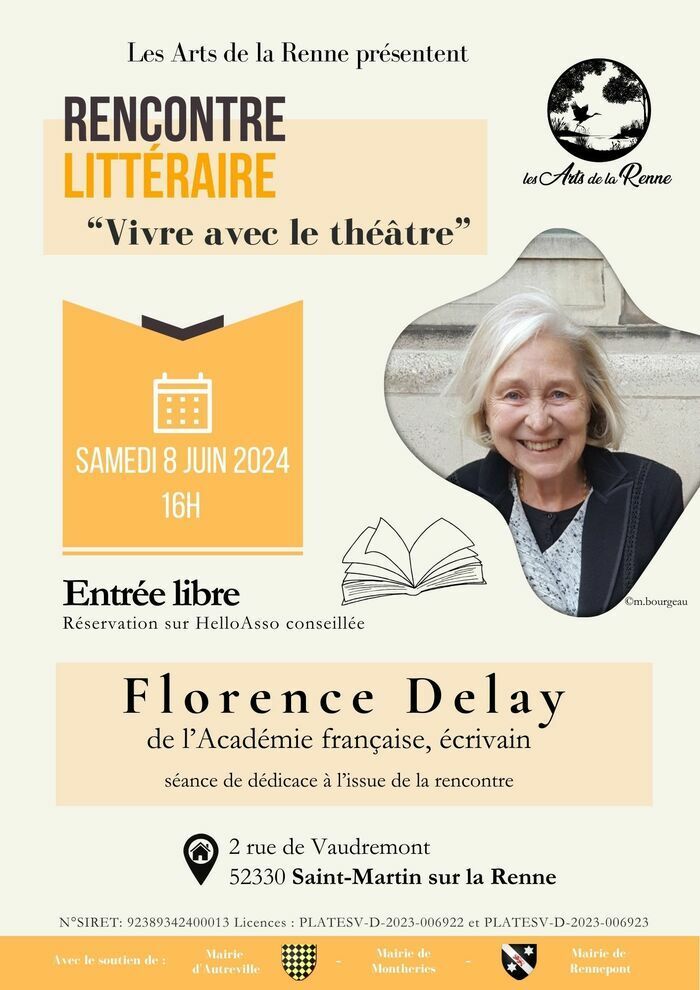 Rencontre littéraire avec Florence Delay, écrivain, membre de l'Académie française