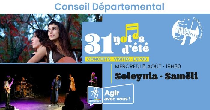 Artistes invités : SOLEYNIA, SAMËLI // Visites touristiques :  ÉVOCATION CANAL DU MIDI