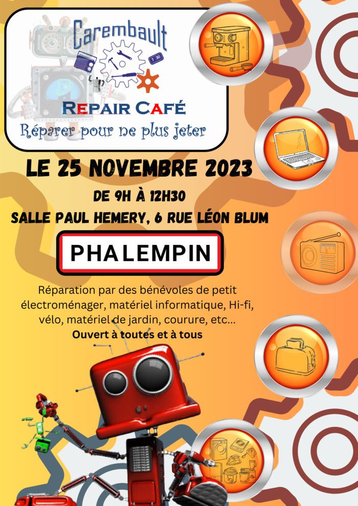 Le 25 novembre 2023, à Phalempin, le 2e repair café est organisé