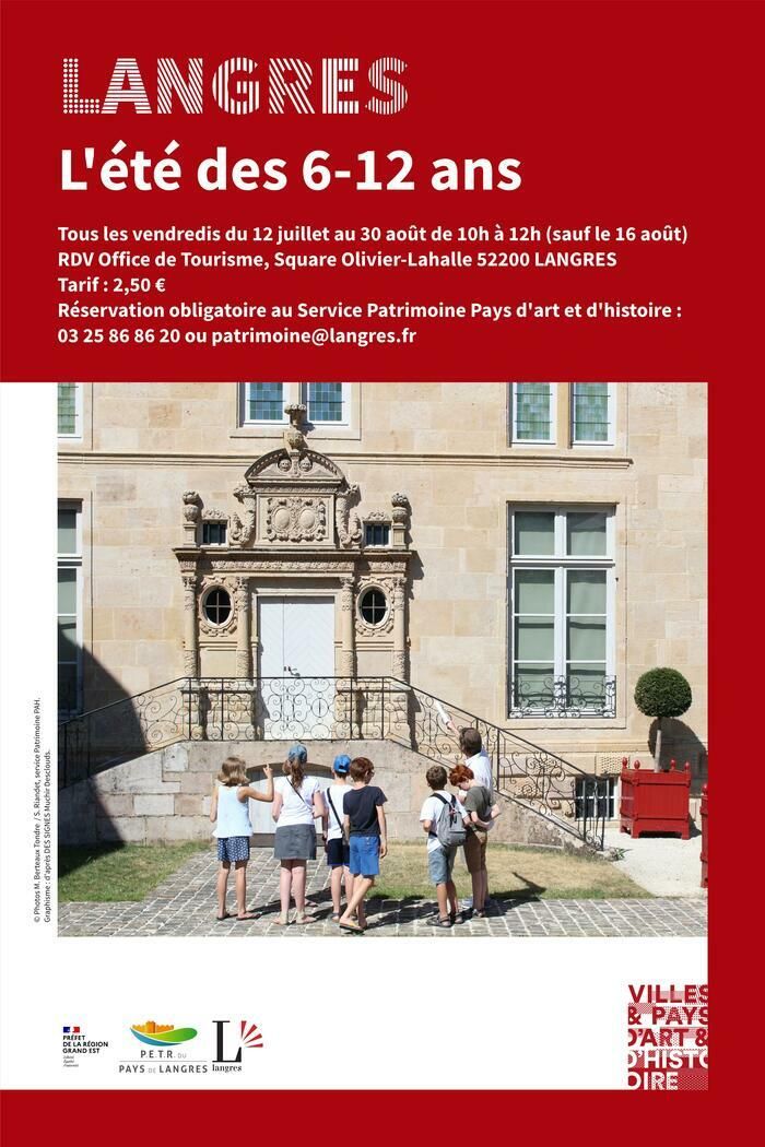 Chaque année, le Service patrimoine Pays d’art et d’histoire de Langres et son pays invite les enfants de 6 à 12 ans pour une découverte ludique du patrimoine de la cité.