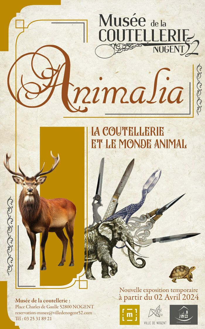 La nouvelle exposition temporaire ANIMALIA, interroge les rapports multiples et complexes entre l’homme et l’animal via le prisme des collections du Musée de la Coutellerie.