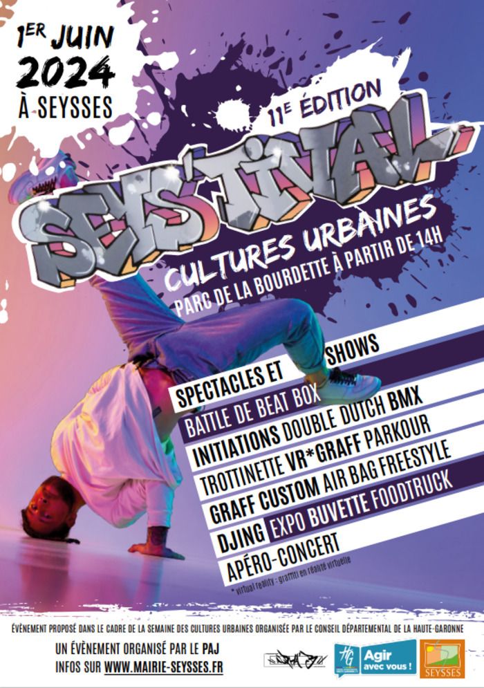 Ateliers, démonstrations, spectacles / beatbox, djing, graff, breakdance, foot freestyle, double dutch, parkour, rap