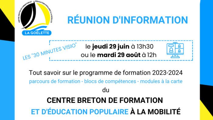 Présentation du catalogue de formation la Goélette, centre breton de formation à l'éducation populaire et à la mobilité