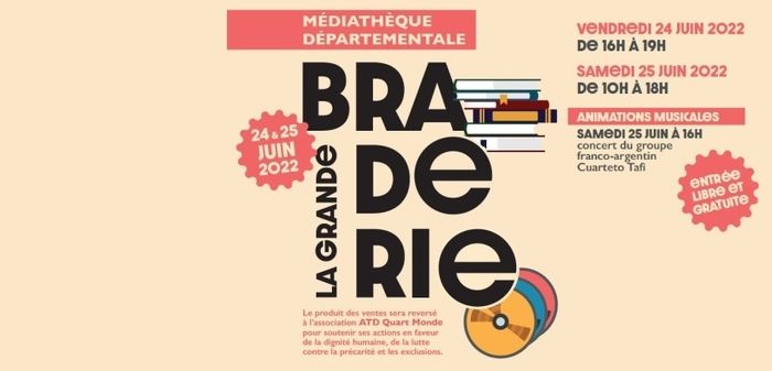 La Médiathèque départementale organise les 24 et 25 juin 2022 une grande braderie sur son site de Labège.