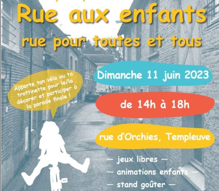 Une rue réinvestie par les habitants et spécialement les enfants, en toute sécurité, pour une journée entière