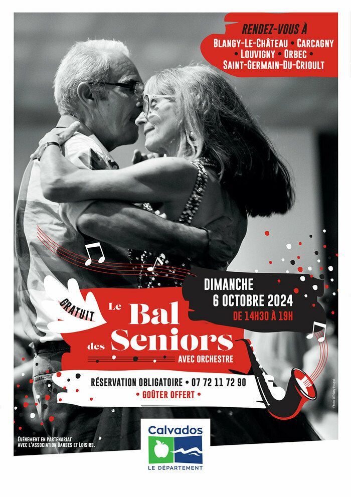 Le Département du Calvados convie gratuitement les seniors au Bal des Seniors qui se déroulera cette année le dimanche 6 octobre dans cinq villes du Département.