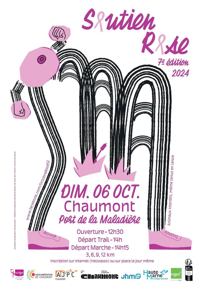 Le Soutien Rose, manifestation solidaire et sportive, organisée dans le cadre d'OCTOBRE ROSE, mois de la sensibilisation au dépistage organisé du cancer du sein.