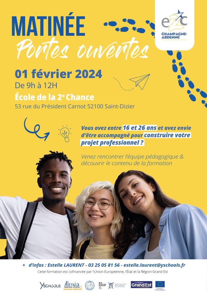 L'E2C organise sa première matinée portes ouvertes afin de proposer aux jeunes entre 16 et 26 ans un accompagnement dans leur projet professionnel.