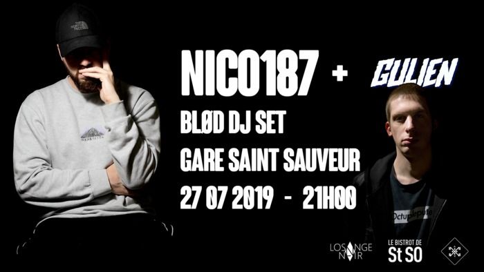 Soirée sous le signe du rap et du hip-hop avec 2 rappeurs locaux Nico187 (Denain - Pays Noir), et Gulien (Lille). Nico187 présentera des titres exclusifs de son prochain EP qui sortira à la rentrée.