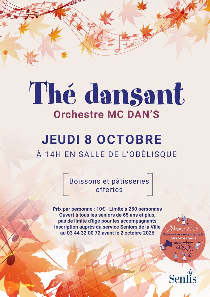 Après-midi dansante accompagnée d'un goûter en compagnie de Mc Dan's.