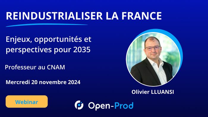 Dans le cadre de la Semaine de l’Industrie, ce webinar animé par Olivier Lluansi, offre un regard approfondi sur les enjeux et opportunités de la réindustrialisation en France.