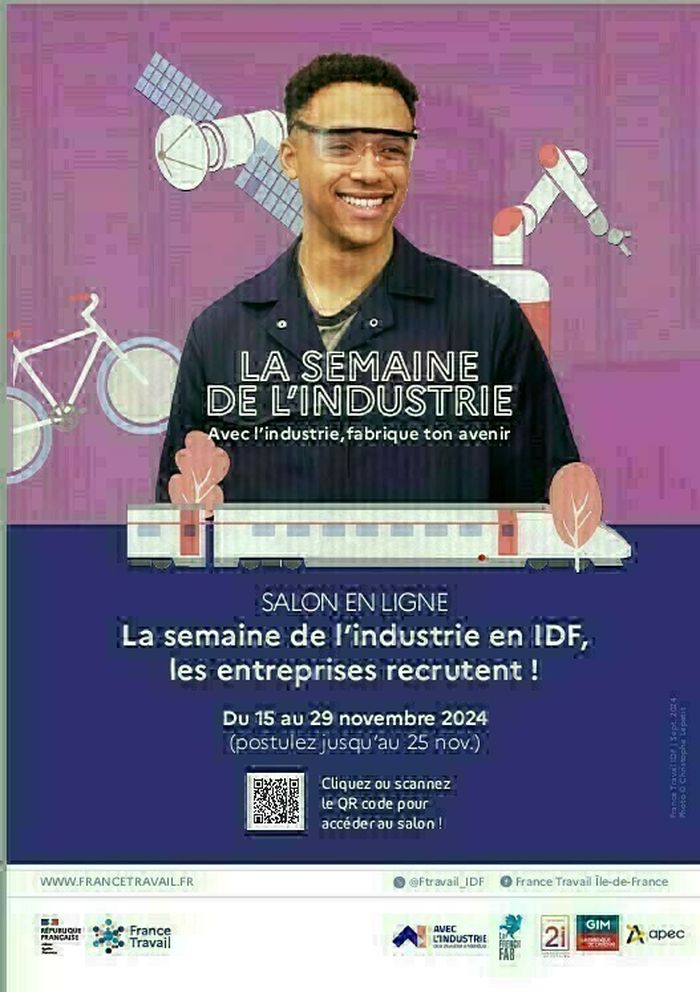 Salon digital: Semaine de l’industrie en IDF, les entreprises recrutent !