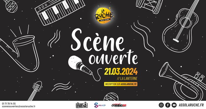 Rendez-vous le 21 mars 2024 pour la Scène Ouverte de La Ruche à La Lanterne