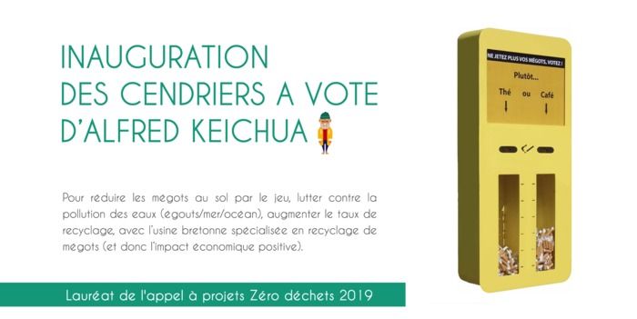 Venez inaugurer l'installation des cendriers a vote de l'association Alfred Keichua, Samedi 19/09 à 16h30 devant la gare RER.