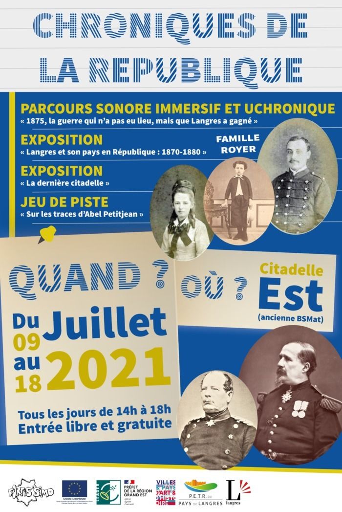 Au lendemain du 150e anniversaire de la IIIe République, le Service Patrimoine Pays d’art et d’histoire propose "Chroniques de la République" les 18 et 19 septembre - Citadelle est (ancienne BSMat).