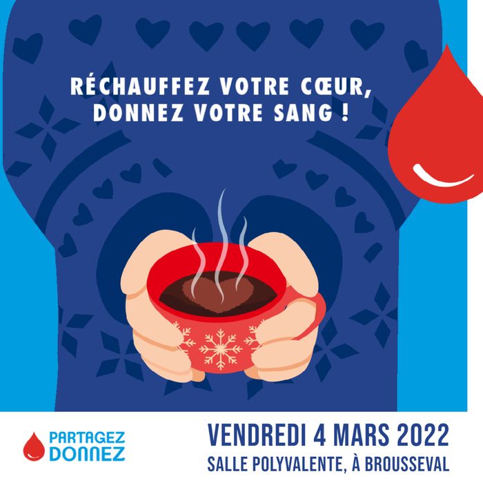 Cet hiver, réchauffez votre coeur et celui des malades : donnez votre sang !