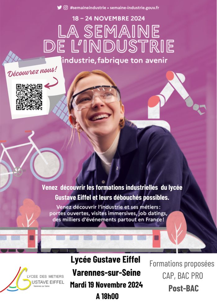 Découverte des formations industrielles du lycée Gustave Eiffel avec rencontre des élèves, des enseignants et des entreprises !