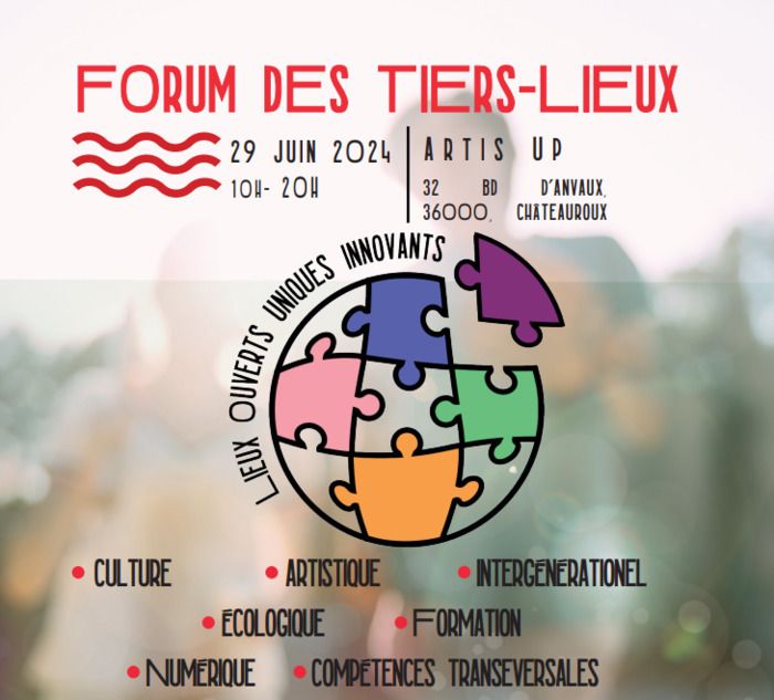 Le Forum a lieu le 29 juin à Châteauroux de 10h à 20h. L’objectif de cet événement est de promouvoir les Tiers-Lieux du territoire auprès de la communauté citoyenne.