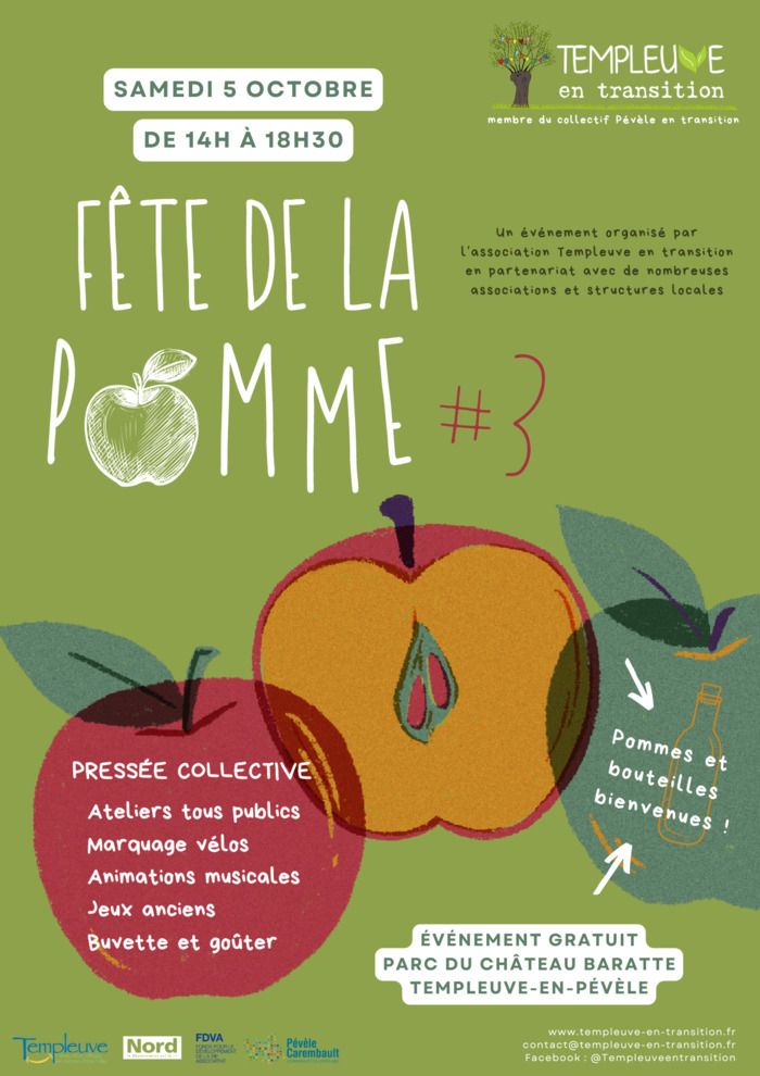 Venez presser vos pommes ou découvrir le pressage de pommes, gouter le jus de pommes frais et participer à la fête