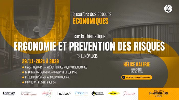 Préventions des risques, formation ergonomie, retour d'expériences entreprises