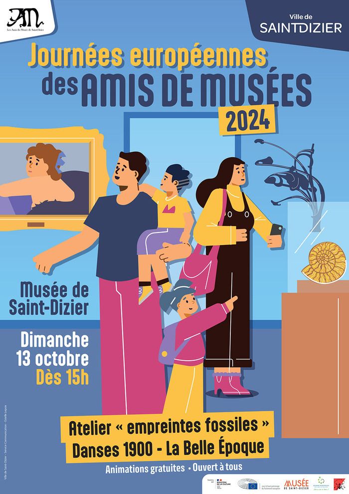 Atelier "empreintes fossiles" et danses 1900, avec des animations gratuites au Musée de Saint-Dizier. Ouvert à tous dès 15h le dimanche 13 octobre.