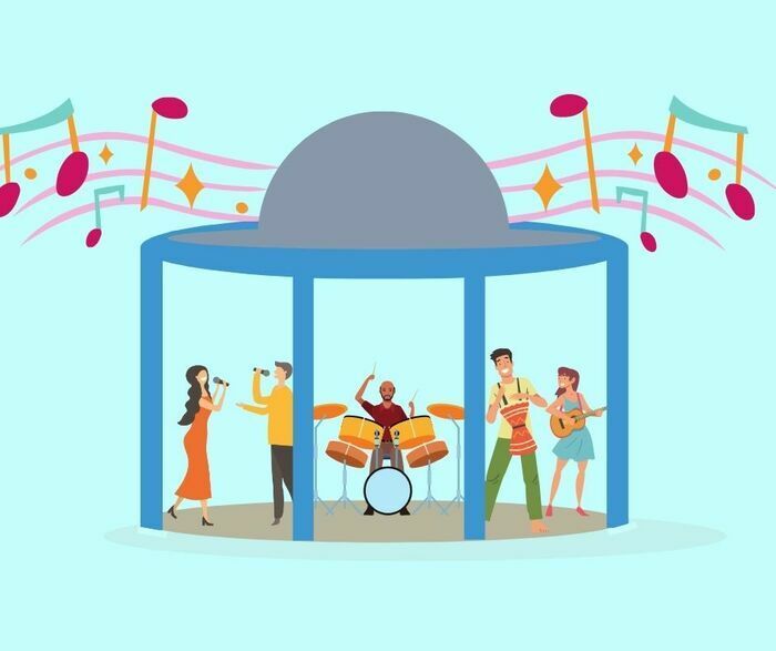 Faites de la musique, dansez et amusez-vous lors de la fête de la musique à Fosses le 21 juin 2023 au kiosque du Jardin de Serrès