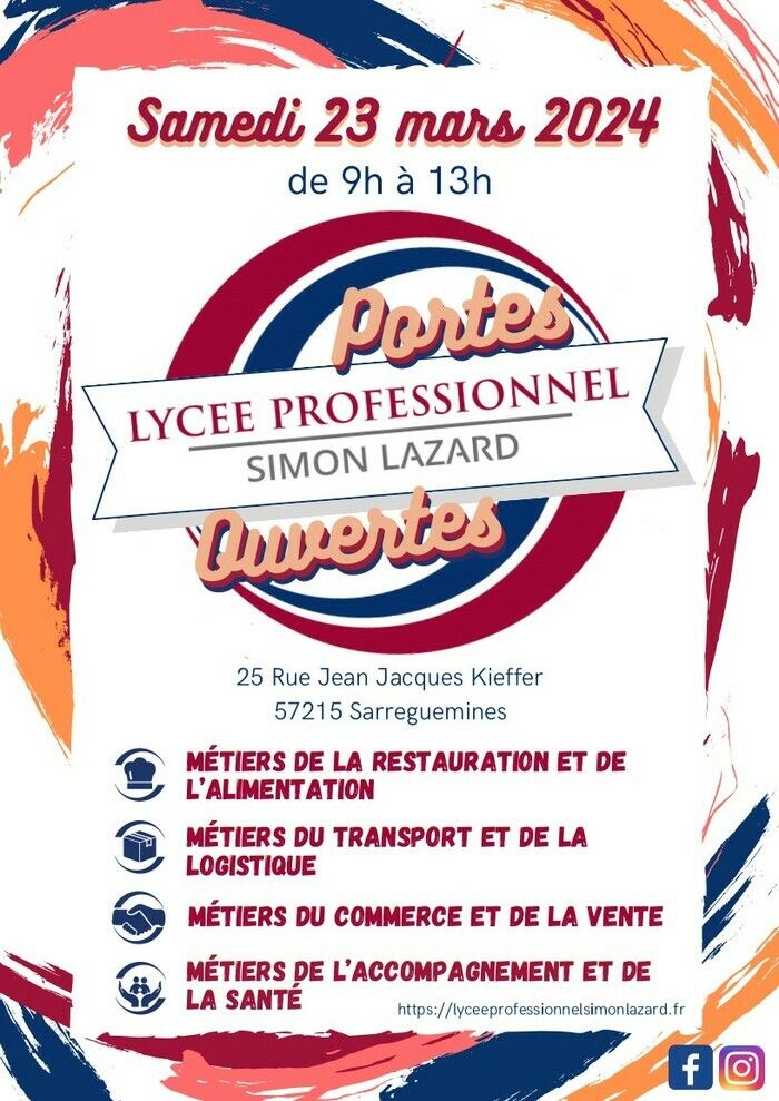 Journée portes ouvertes du lycée. Présentation des plateaux techniques, infrastructures et équipes d'enseignants.