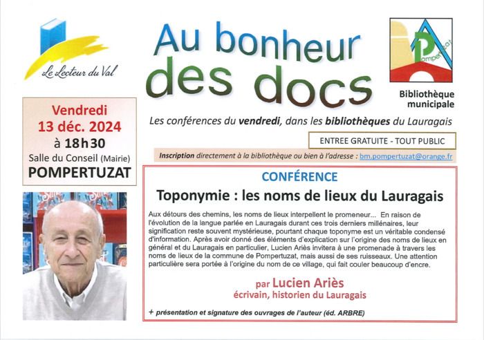 Conférence avec Lucien ARIÈS