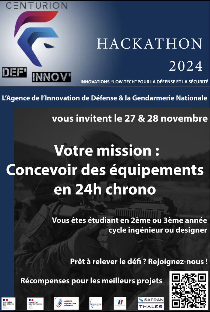 La Cyber Saclay-Team et la Direction Générale de la Gendarmerie Nationale, organisent un Hackahton de type "low-tech" pour les élèves à partir de la 3ème année.