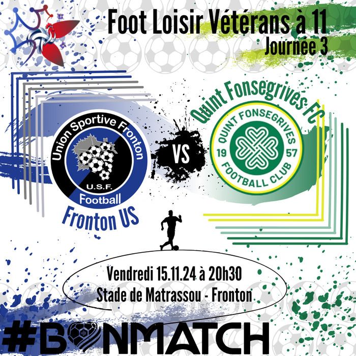 Foot loisir vétérans le vendredi 15 novembre à 20h30 !