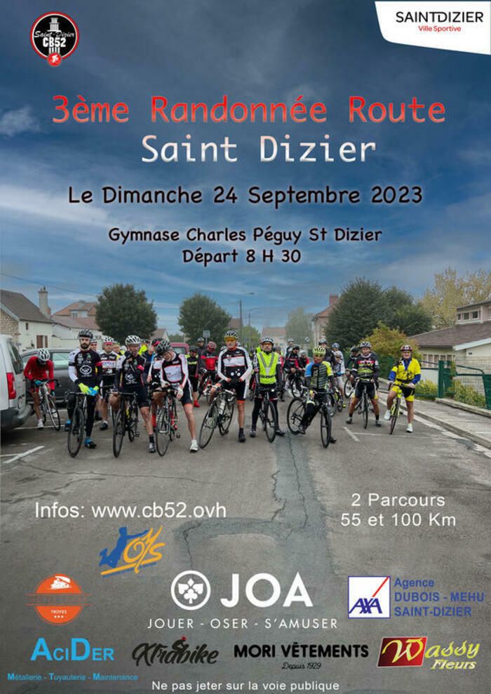 2 parcours 55 Km et 100 Km
    
    1 ravito sur le petit, 2 sur le grand
    
    Tarif 5 €