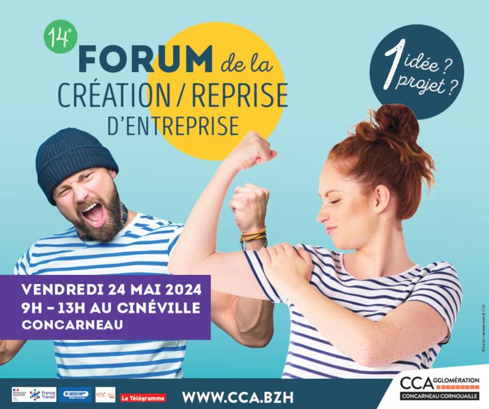 Partage d'expériences, conseils, compétences… et bien plus pour la nouvelle édition du Forum de création/reprise d’entreprise sur le territoire de Concarneau Cornouaille Agglomération