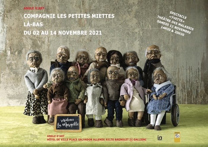 Angle d'art présente "Là-bas". Une mise en exposition des marionnettes de la Cie Les petites miettes.