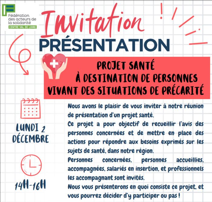 Un projet pour recueillir l’avis des personnes concernées et mettre en place des actions pour répondre aux besoins exprimés sur les sujets de santé, dans notre région.