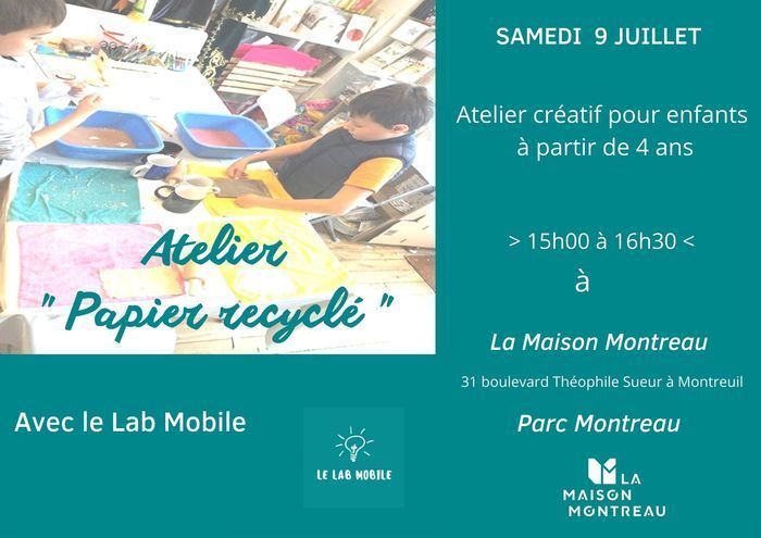 Atelier nature & création pour enfants à La Maison Montreau - à partir de 4 ans