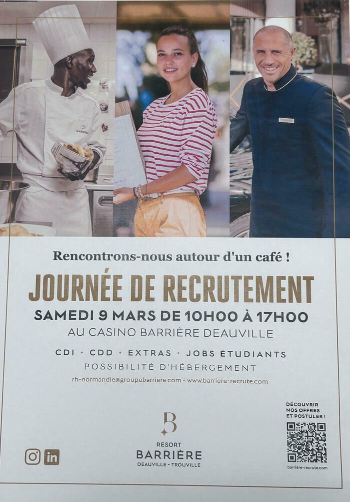 Job dating Barrière Resort Barrière Deauville+Trouville