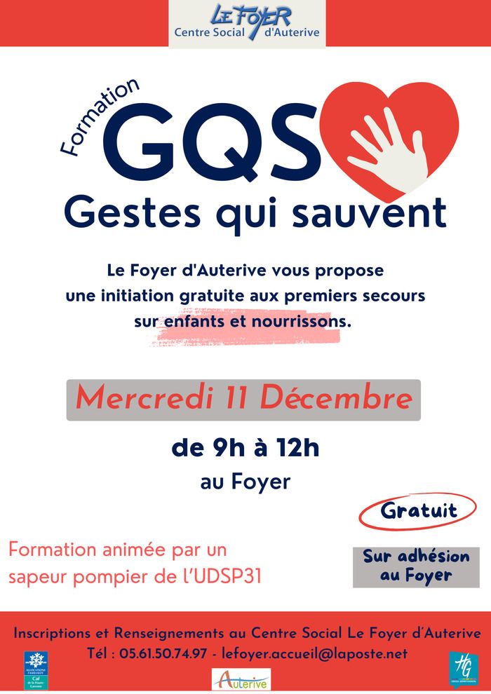 Atelier Gestes qui sauvent, sur enfants et nourrissons