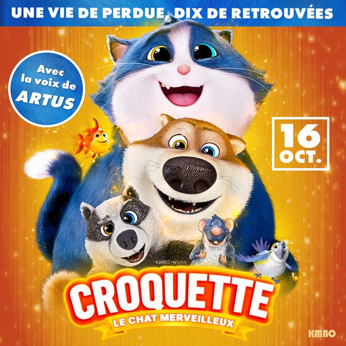 Découvrez CROQUETTE LE CHAT MERVEILLEUX en avant-première, et tentez de gagner un coussin chat en participant à la tombola ! Tirage au sort juste avec le film.