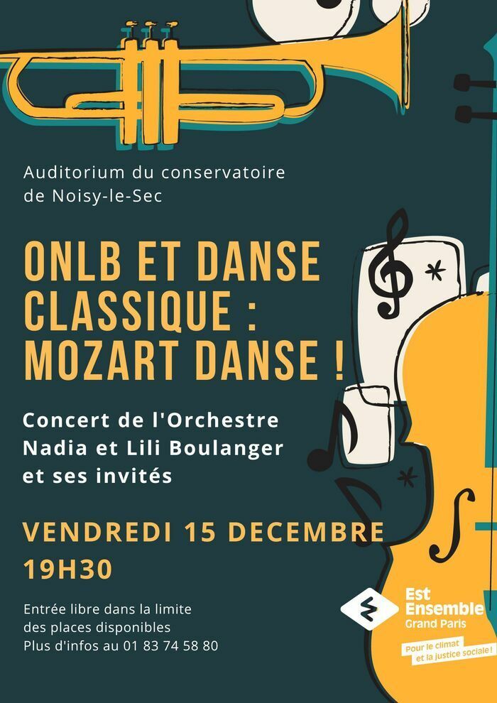 Concert de l'ONLB - Orchestre Nadia et Lili Boulanger - et des classes de danse classique