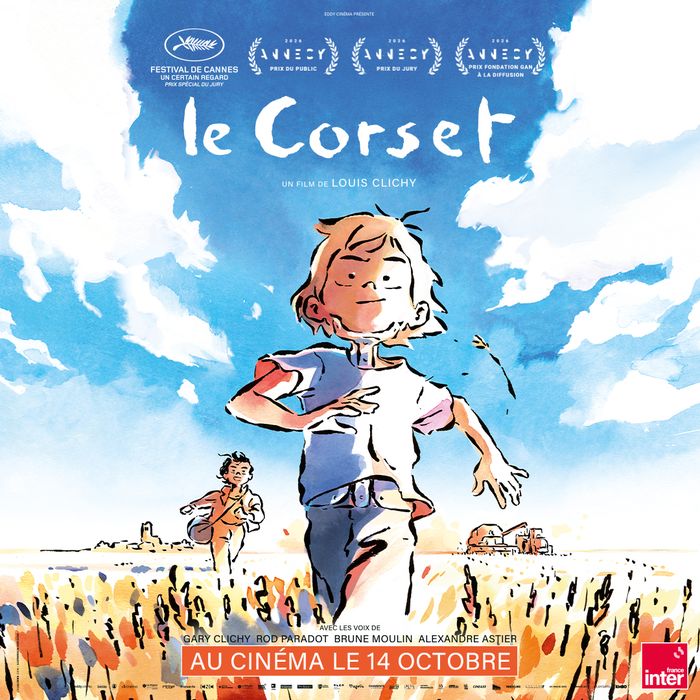 Découvrez en avant-première LE CORSET, le dernier film de Louis Clichy, Prix spécial du Jury "Un Certain Regard" au Festival de Cannes 2026, une pépite d'animation à voir dès 6 ans.
