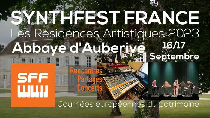 Un collectif de musiciens sera présent à l’abbaye d’Auberive. Ils vous proposent une résidence qui prendra la forme d’un atelier musical consacré aux synthétiseurs et à la musique électronique.